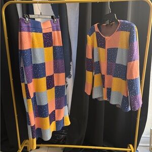 Colorful Checkered Skirt